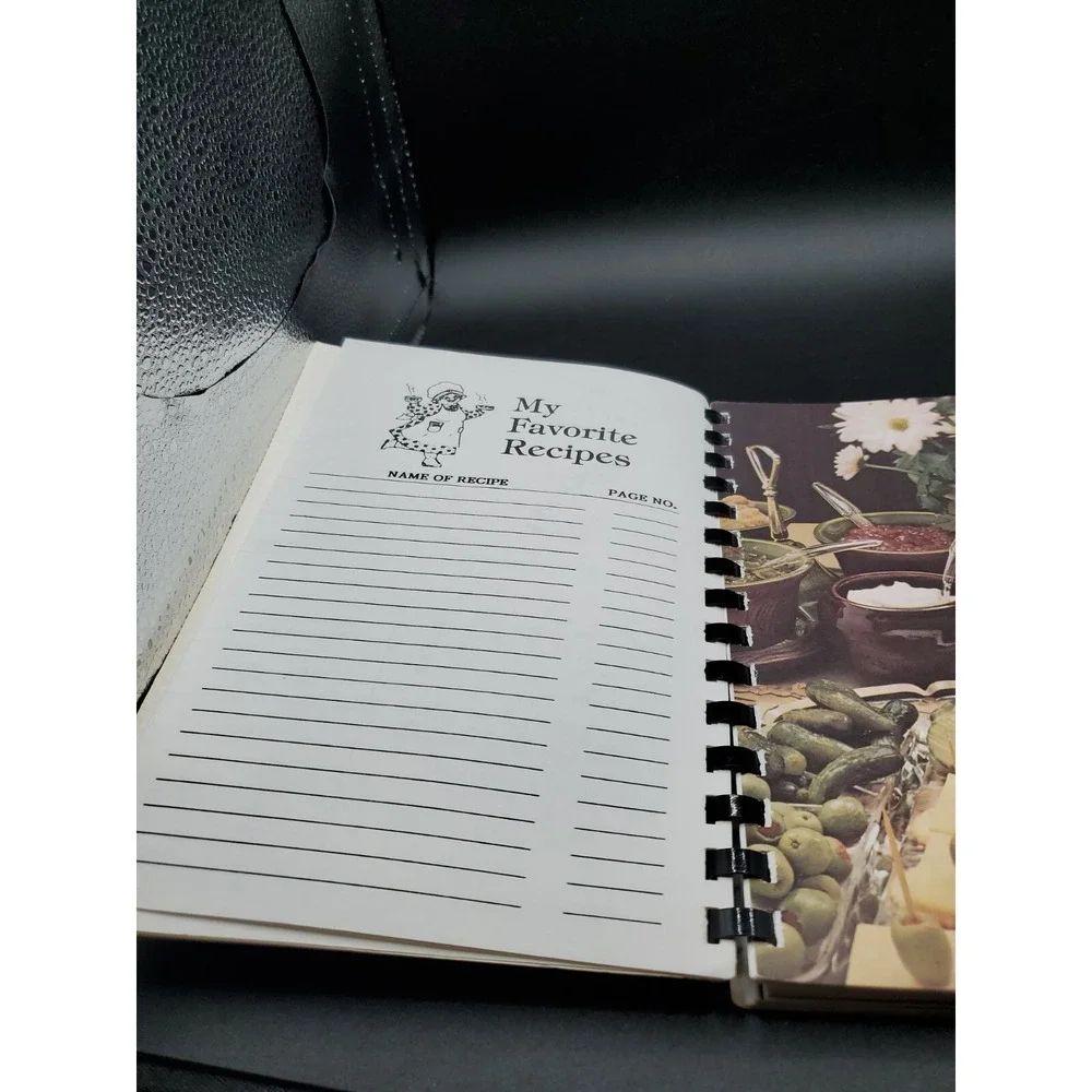 Cookbook spiral bound A Book of Favorite Recipes by Love Memorial Church NC Gold